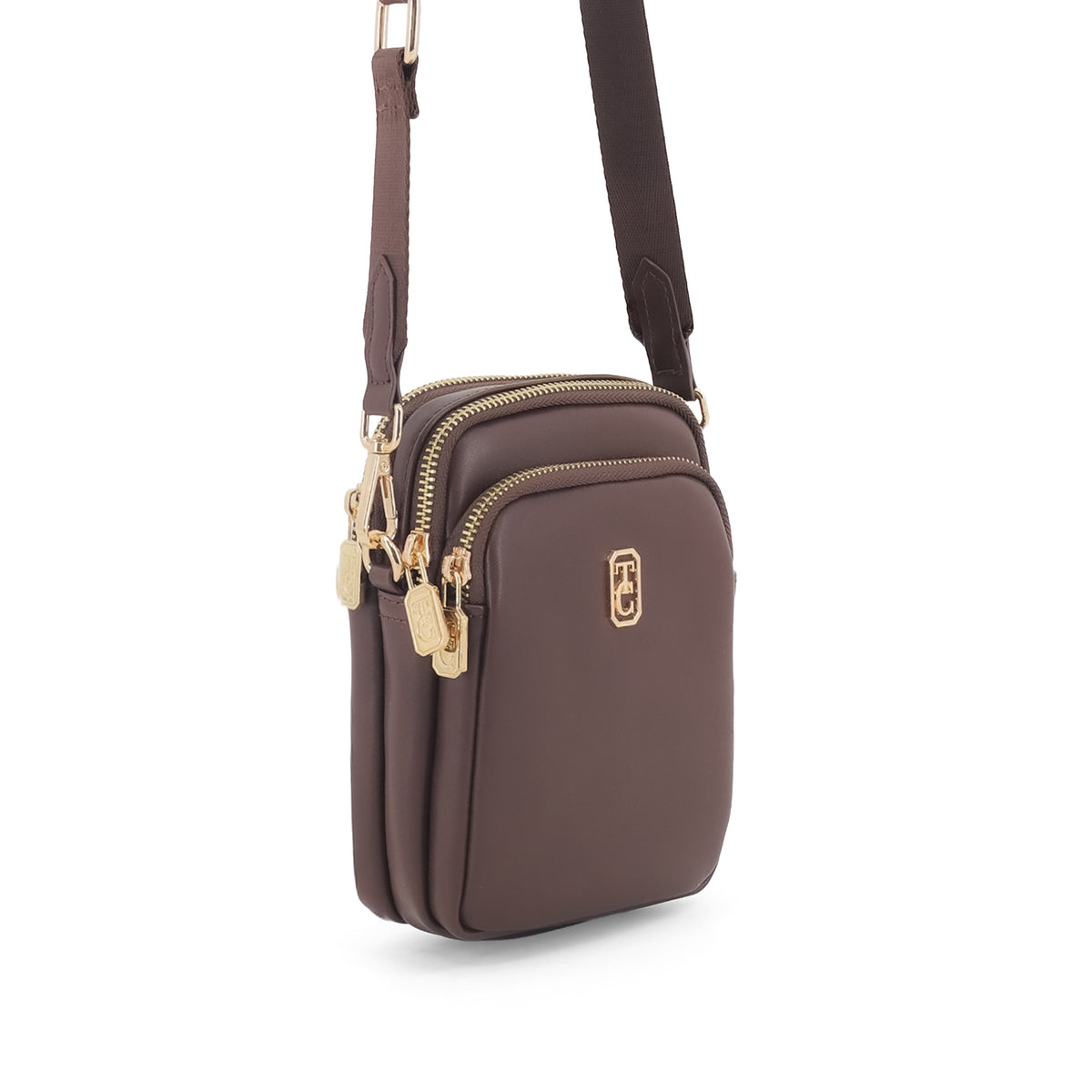 Naples mini crossbody bag in Chocolate Irish Bags