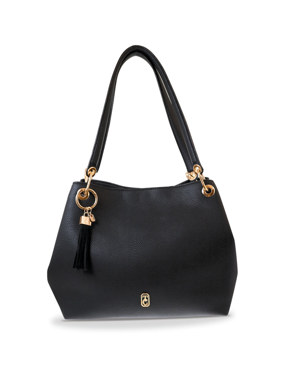 Sicily black tote bag Front view Irish Bags