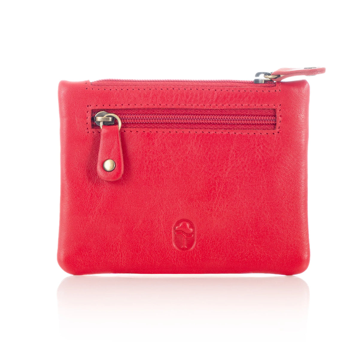 Classic Leather 3 Zipper Purse